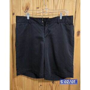 Dockers Women's Shorts Size 14 Black Mid Rise Flat Front Pockets